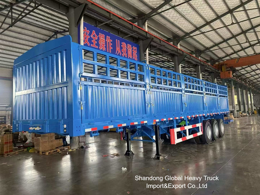 3 Dingil 60 Ton Kafesli Yarı Römork Canlı Hayvan Taşımacılığı İçin