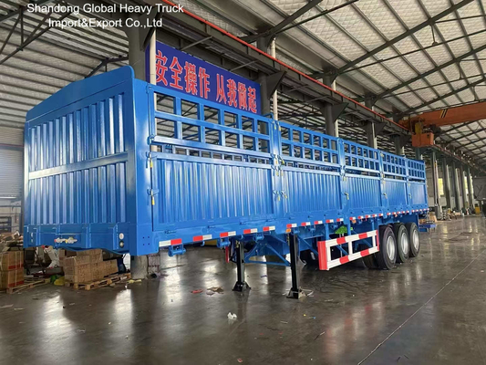 3 Dingil 60 Ton Kafesli Yarı Römork Canlı Hayvan Taşımacılığı İçin