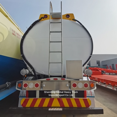 3 Eksenli Çelik Petrol Tankörü Yarım Relye 45000L Yakıt Tankı