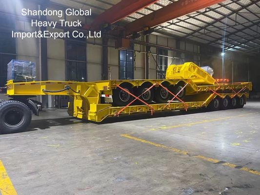 40ft ağır iş üç eksenli düz yataklı yarı römork - ECE, CE sertifikalı