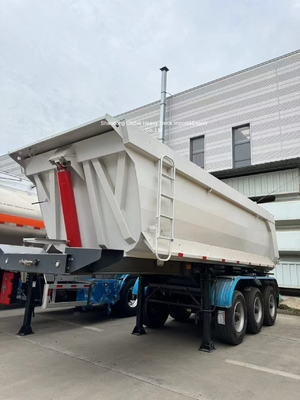 3 eksenli çelik atık yarı römork 95000kg yük kapasitesi