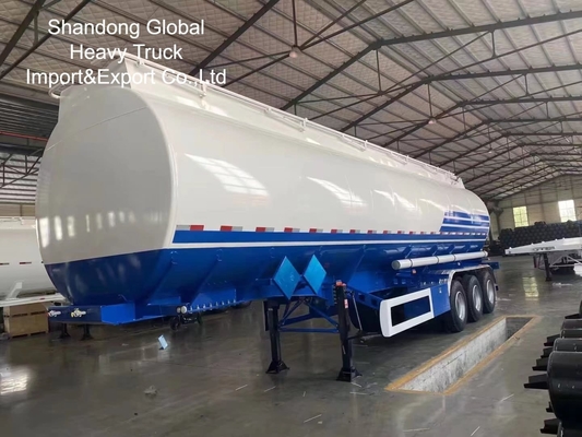 3-Akslı 45000L Dizel Benzin Tanker Yarı Römork ABS Frenli