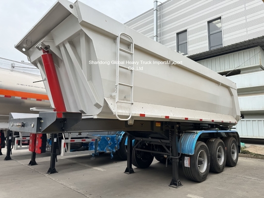 3 eksenli çelik atık yarı römork 95000kg yük kapasitesi