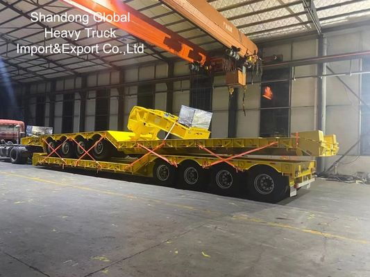 40ft ağır iş üç eksenli düz yataklı yarı römork - ECE, CE sertifikalı