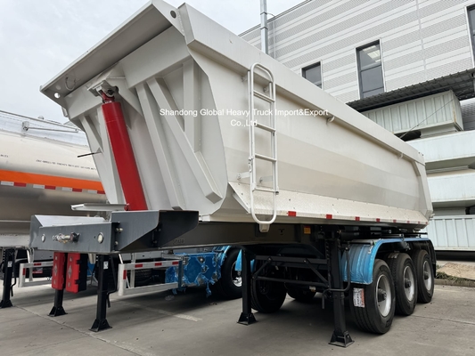 3 eksenli çelik atık yarı römork 95000kg yük kapasitesi
