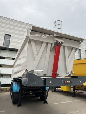 3 eksenli çelik atık yarı römork 95000kg yük kapasitesi