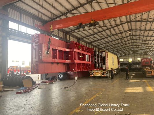 Ağır Yük Taşımacılığı için 3 Dingilli 60t Düşük Yükleyici Yarı Römork