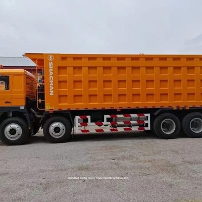 Shacman F3000 8X4 Ağır Güçlü 40 Tonlu Madencilik Çekici Kamyonu 12 Tekerli Dizel Çöp Kamyonu