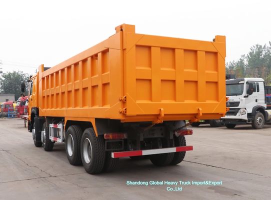HOWO Ağır yük madenciliği taşımacılığı için 371HP motorlu ve güçlendirilmiş kargo gövdesine sahip 6x4 atık kamyonu