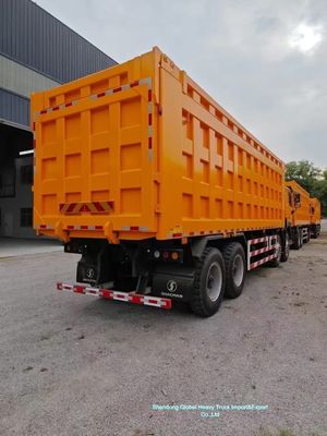 HOWO Ağır yük madenciliği taşımacılığı için 371HP motorlu ve güçlendirilmiş kargo gövdesine sahip 6x4 atık kamyonu