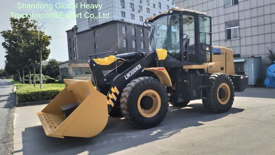 XCMG Güçlü 3 Ton Lw300kN Toprak Taşıma Ekipmanları Lastik Tekerlekli Yükleyici Payloader Kürek Yükleyici Toprak İşleyici
