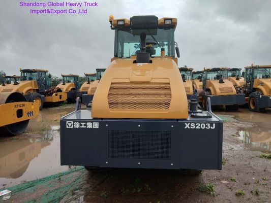 XCMG XS203J 20 Ton Tek Davul Vibratory Road Roller, 132 kW Motorlu Ağır Güçlü Sıkıştırma
