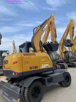 Yüksek Verimli 7 Ton Tekerlekli Ekskavatör, 0,23m³ Kapasite ve 48 kW Motor ile Toprak İşleri İçin