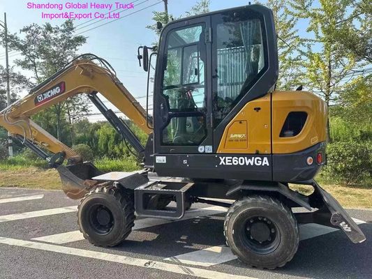 Yüksek Verimli 7 Ton Tekerlekli Ekskavatör, 0,23m³ Kapasite ve 48 kW Motor ile Toprak İşleri İçin