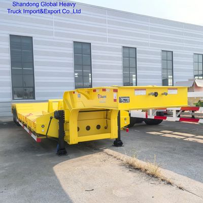 3-Axle Low Bed Semi-Trailer 80 Ton Capacity 13m Length