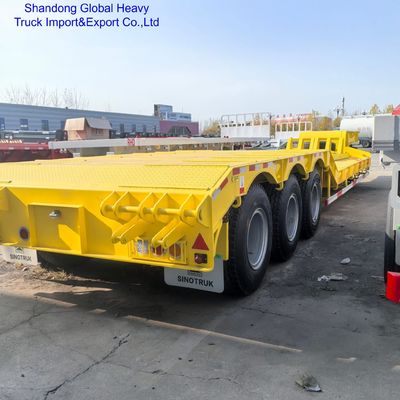 3-Axle Low Bed Semi-Trailer 80 Ton Capacity 13m Length