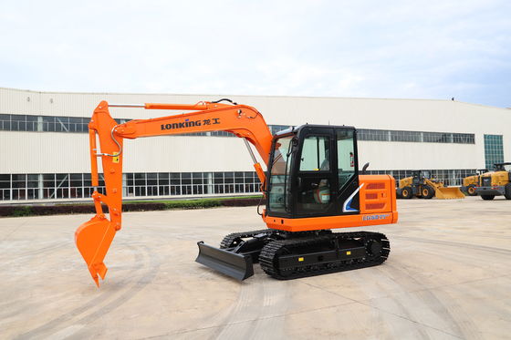 7.68 Ton Hydraulic Crawler Excavator with Enclosed Cab and 0.25-0.30 m³ Bucket Capacity