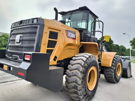 XCMG XC958 5 Ton Tekerlekli Yükleyici, Ağır Hizmet İnşaat ve Taş Ocağı Çalışmaları için 162kw Gücünde