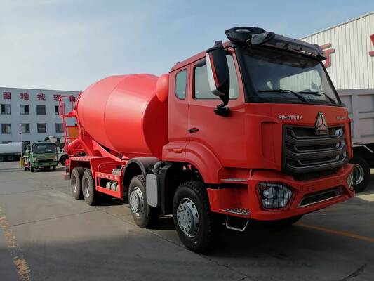 İnşaat projeleri için yenilenmiş Sinotruk HOWO Beton Karıştırma Kamyonu 371HP 12-16 CBM Kapasitesi