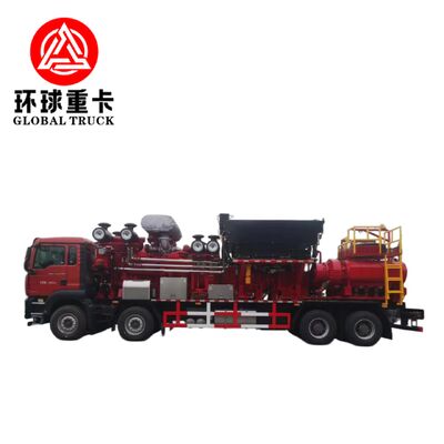 Petrol sahası çatlatma ünitesi kamyonu, yüksek basınçlı pistonlu pompa ve petrol sondajı için 8x6 tahrik konfigürasyonu ile 2800HP