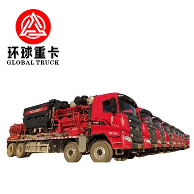 Heavy Duty 8×6 Fracturing Sand Tanker with Euro 6 Emission Standard and 1697L/Min Maximum Plunger Pump Displacement