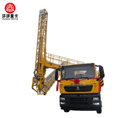 HOWO Diesel Powered Bridge Inspection Vehicle with Folding Boom Lift and Euro 5/6 Engine for 14-22 Meters Working Depth