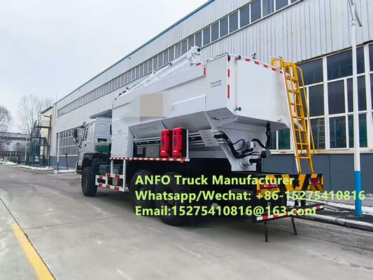 Good off-road performance low price 6x6 8x8 10/15/20/30T mixing and charging bulk explosives ANFO Truck Emulsion Blasting service Drilling Zambia/Zimbabwe/Tanzania/Ghana/Guinea/Namibia/Guyana