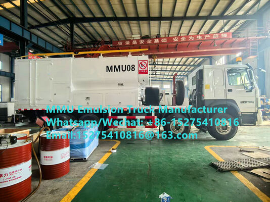 Üstün kalite Çin yapımı TREAD 15/20/25/30Ton karıştırma ve şarj emülsiyon Toplu ANFO Kamyonlar mobil patlayıcı Üretim Birimi Moğolistan KONGO DRC PERU GHANA ZIMBABWE Madencilik Patlama Servisi MMU