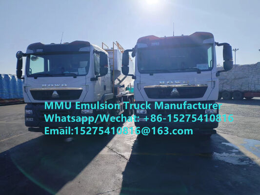 Yüksek maliyet etkinliği Özelleştirilmiş TREAD 15/20/25/30 Ton karıştırma ve yükleme emülsiyon Toplu ANFO Kamyonları mobil patlayıcı Üretim Ünitesi Moğolistan DRC PERU GANA ZIMBABWE Madencilik Patlatma Hizmeti MMU