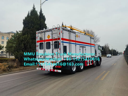 İyi kaliteli akıllı HOWO 15T BCRH-15 karıştırma ve şarj emülsiyon kamyonu toplu patlayıcı yükleme kamyonu Moğolistan Madencilik Patlama hizmeti Kazakistan Özbekistan Endonezya Kongo DRC GUINEE Tanzanya MMU
