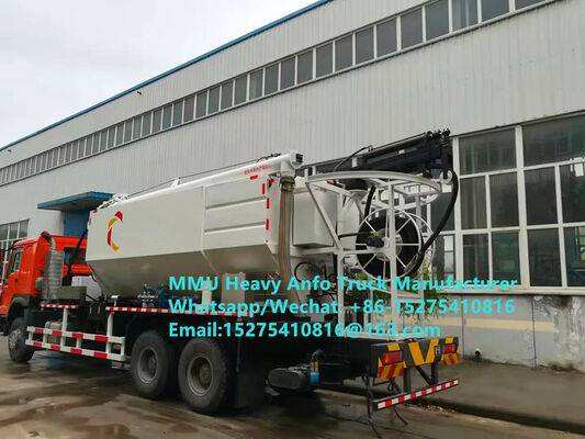 Çeşitli fonksiyonlu ağır amonyum petrol patlayıcıları karıştırma ve şarjlama Yerel kamyon 15/20/25 ton ağır emülsiyon ANFO kamyon MMU MEMU Moğolistan için DRC KONGO PERU Gana Madencilik patlama servisi
