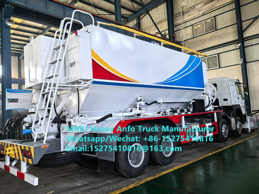 Güvenilir kalite karıştırma ve şarj çok fonksiyonel ağır amonyum petrol patlayıcıları Kamyon 15/20/25 ton Ağır Emülsiyon ANFO Kamyon Rusya/Kazakistan/Uzbekistan/Endonezya/Gvineya Madencilik Patlama Servisi