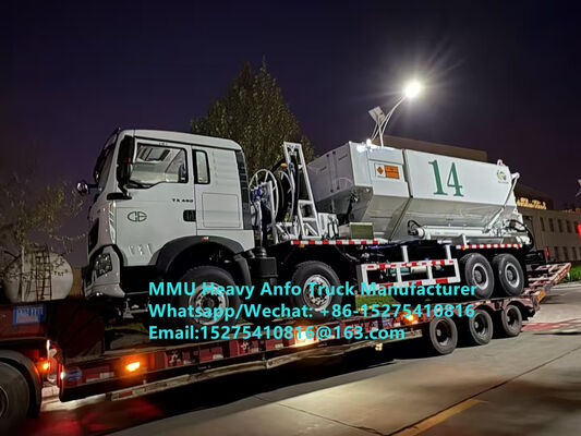 Düşük Fiyatlı karıştırma ve şarj çok fonksiyonel ağır amonyum petrol patlayıcıları Kamyon 15/20/25 Ton Ağır Emülsiyon ANFO Kamyon Rusya/Kazakistan/Uzbekistan/Endonezya/Guinea Madencilik Patlatma Servisi