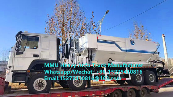 Akıllı HOWO karıştırma ve şarj çok fonksiyonel ağır amonyum petrol patlayıcıları Kamyon 15/20/25 Ton Ağır Emülsiyon ANFO Kamyon Rusya/Kazakistan/Uzbekistan/İndonezya/Gvineya Madencilik Patlama Servisi
