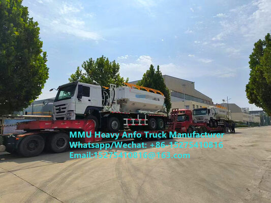 Süper performanslı HOWO karıştırma ve şarj çok fonksiyonel ağır amonyum petrol patlayıcıları Kamyon 15/20/25 Ton Ağır Emülsiyon ANFO Kamyon Zambiya/Zimbabwe/Tanzanya/Ghana/Gineya/Peru Madencilik Patlama Servisi
