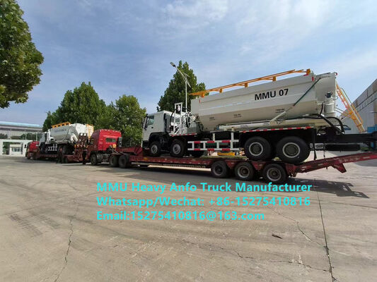 Düşük Fiyat Yüksek Kalite Karıştırma ve Şarj Çok Fonksiyonlu Ağır Amonyum Petrol Patlayıcıları Kamyon 15/20/25Ton Ağır Emülsiyon ANFO Kamyon Zambiya/Zimbabwe/Tanzanya/Gana/Gineya/Peru Madencilik Patlama Servisi
