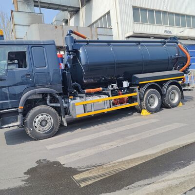 HOWO 15CBM Belediye ve Endüstriyel Atık Temizliği için 6×4 Sürüş Tipi ve 266 HP Motor Gücüyle Vakumlu Kanalizasyon Emik Kamyonu