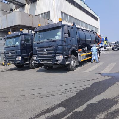 HOWO 15CBM Septik tank temizliği ve çamur taşımacılığı için 6×4 sürüş tipi ve 336 HP motorlu vakumlu kanalizasyon emme kamyonu