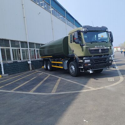 HOWO TX 6×4 Su Tankı Kamyonu 20T yararlı yük ve yol toz kontrolü için Euro 2 emisyon standardı