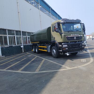 HOWO TX 6×4 Su Tankı Kamyonu 20T yararlı yük ve yol toz kontrolü için Euro 2 emisyon standardı