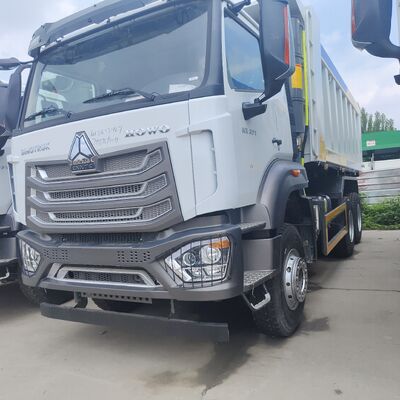 HOWO NX 6×4 Maden Çöp Kamyonu, 400 HP motorlu ve U şeklindeki ağır yük taşımacılığı için çöp kamyonu