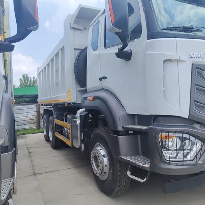 HOWO NX 6 × 4 Ağır Görevli Çöp Kamyonu 400 HP Motor ve 20CBM Çöp Vücudu ile Madencilik ve İnşaat için