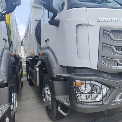 HOWO NX 6×4 Ağır Güçlü Çöp Kamyonu 400 HP Motor ve 25CBM Çöp Vücudu ile Madencilik ve İnşaat için