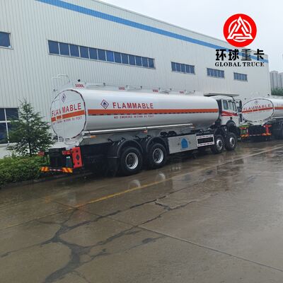 Beiben 8x8 35000L Madencilik Yakıtı Bowser Kamyonu Kongo Afrika için Ağır Görevli Şasi ile
