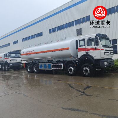 Beiben 8×8 Kongo Madenciliği için 35.000L Ağır Görevli Çapraz Yakıt Bowser Kamyonu