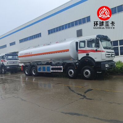 Beiben 8×8 Kongo Madenciliği için 35.000L Ağır Görevli Çapraz Yakıt Bowser Kamyonu