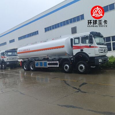 Beiben 8×8 Kongo Madenciliği için 35.000L Ağır Görevli Çapraz Yakıt Bowser Kamyonu