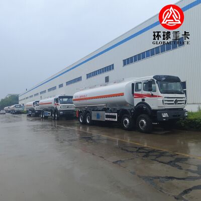 Beiben 8x8 35000L Yakıt Tankı Kamyonu Kongo Maden Projesi için Ağır Görevli Dizel Tanker Kamyonu