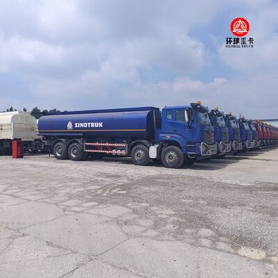 Gana Pazarı İçin HOWO NX 8x4 30000L Akaryakıt Tankeri Ağır Hizmet Dizel Tanker Kamyonu
