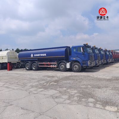 Gana Pazarı İçin HOWO NX 8x4 30000L Akaryakıt Tankeri Ağır Hizmet Dizel Tanker Kamyonu